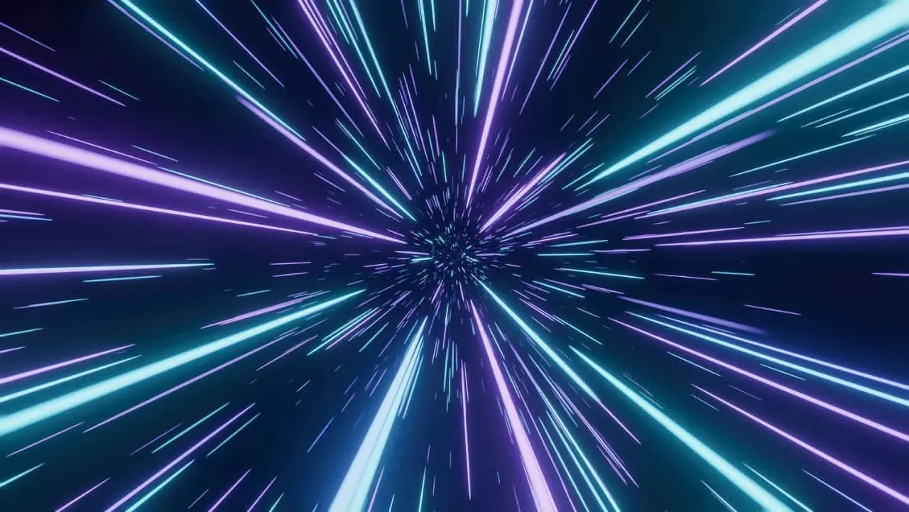 Sunlight escaping the Sun into space