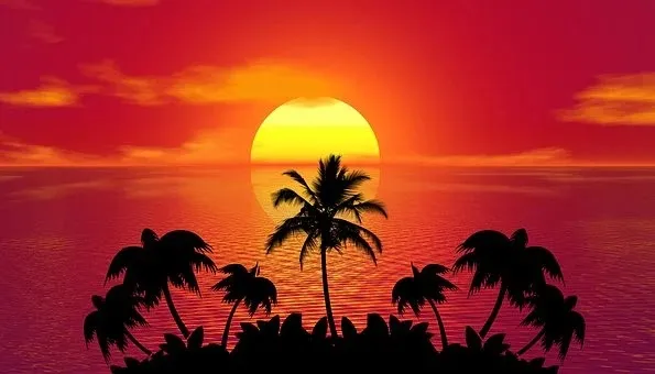 A cinematic illustration of the Sun and Earth